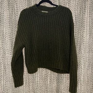 Army Green Knit Sweater